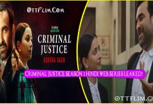 Criminal Justice Season 3 Hindi Web Series Download All Episodes 2022 Disney Plus Hotstar